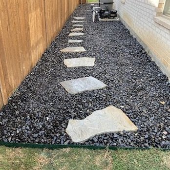 Valadez Landscaping - a gravel path with stepping stones - Landscaping Near Me Valadez Landscaping - a gravel path with stepping stones - Landscaping Near Me