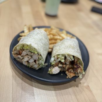 Cafe Steam - Chicken Caesar Wrap with Fries - Coffee & Tea Near Me - East Hanover, New Jersey Cafe Steam - Chicken Caesar Wrap with Fries - Coffee & Tea Near Me - East Hanover, New Jersey