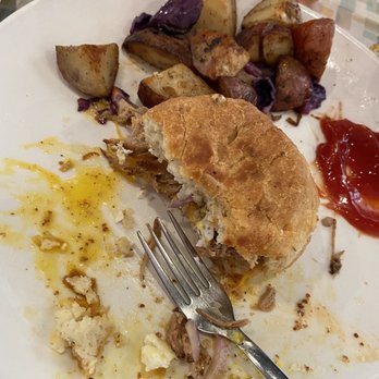 Aurora - Pork belly biscuit - Coffee & Tea Near Me - Oklahoma City, Oklahoma