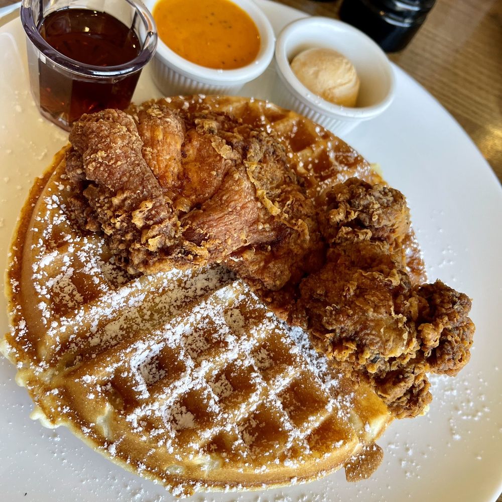 Me & You - Chicken and waffles. If only they used chicken on the bone!! - Breakfast & Brunch Near Me - Bethpage, New York Me & You - Chicken and waffles. If only they used chicken on the bone!! - Breakfast & Brunch Near Me - Bethpage, New York