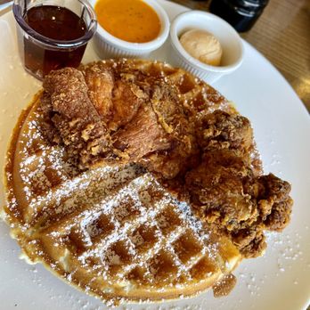 Me & You - Chicken and waffles. If only they used chicken on the bone!! - Breakfast & Brunch Near Me - Bethpage, New York