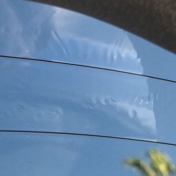 Tint Crew - Bubbling and rippling after less than 2 years - Car Window Tinting Near Me - Buena Park, California Tint Crew - Bubbling and rippling after less than 2 years - Car Window Tinting Near Me - Buena Park, California