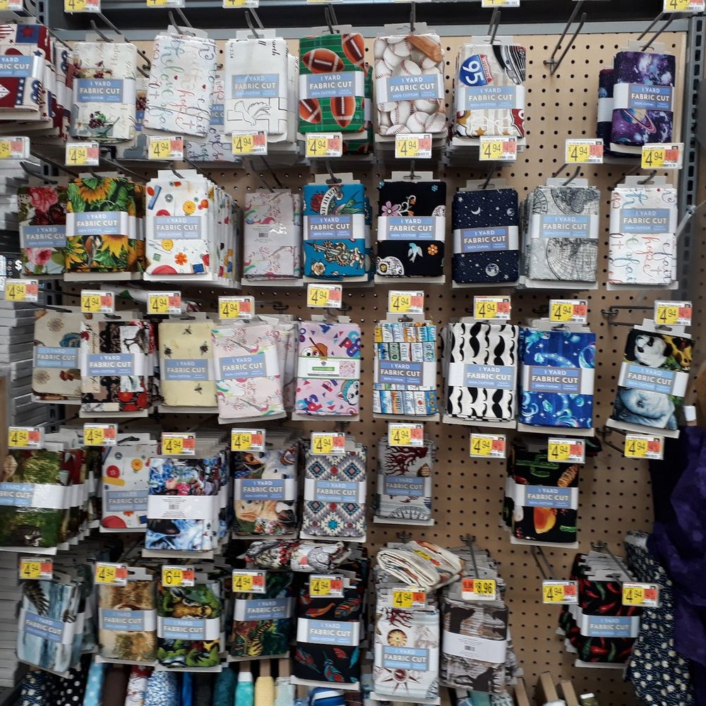 Walmart Supercenter - Large variety of pre-cut fabrics on display - Grocery Near Me - Sacramento, California Walmart Supercenter - Large variety of pre-cut fabrics on display - Grocery Near Me - Sacramento, California