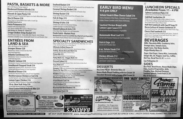 Menu photo 8 Paradise Grill Nokomis, FL Menu photo 8 Paradise Grill Nokomis, FL
