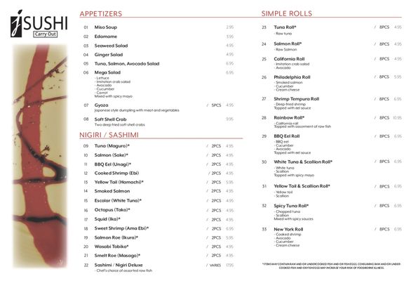 Menu photo 8 J Sushi Warren, MI