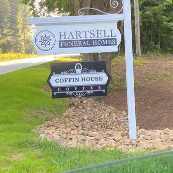 Coffin House Coffee - The coffee shop is located in the rear of the funeral room - Coffee & Tea Near Me - Concord, North Carolina