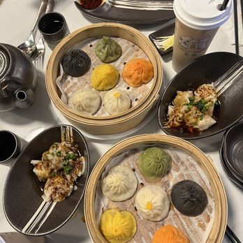 Soupy Dumpling & Fancy Cuppa Bubble Tea - 7. Lucky Six Soup Dumpling 5. Spicy Wonton In Chili Oil Brown Sugar Black Milk Tea with Pearl - Chinese Near Me - Washington, DC, District of Columbia