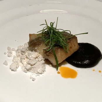 Le Papillon - Sea Bream with black lime sauce. Another incredibly tasty dish with a sweet sauce - French Near Me - San Jose, California Le Papillon - Sea Bream with black lime sauce. Another incredibly tasty dish with a sweet sauce - French Near Me - San Jose, California