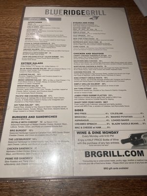 Menu photo 2 Blue Ridge Grill Leesburg, VA