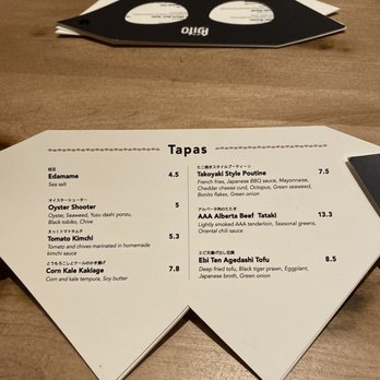 Ajito - Tapas Menu - Japanese Near Me - Calgary, Alberta