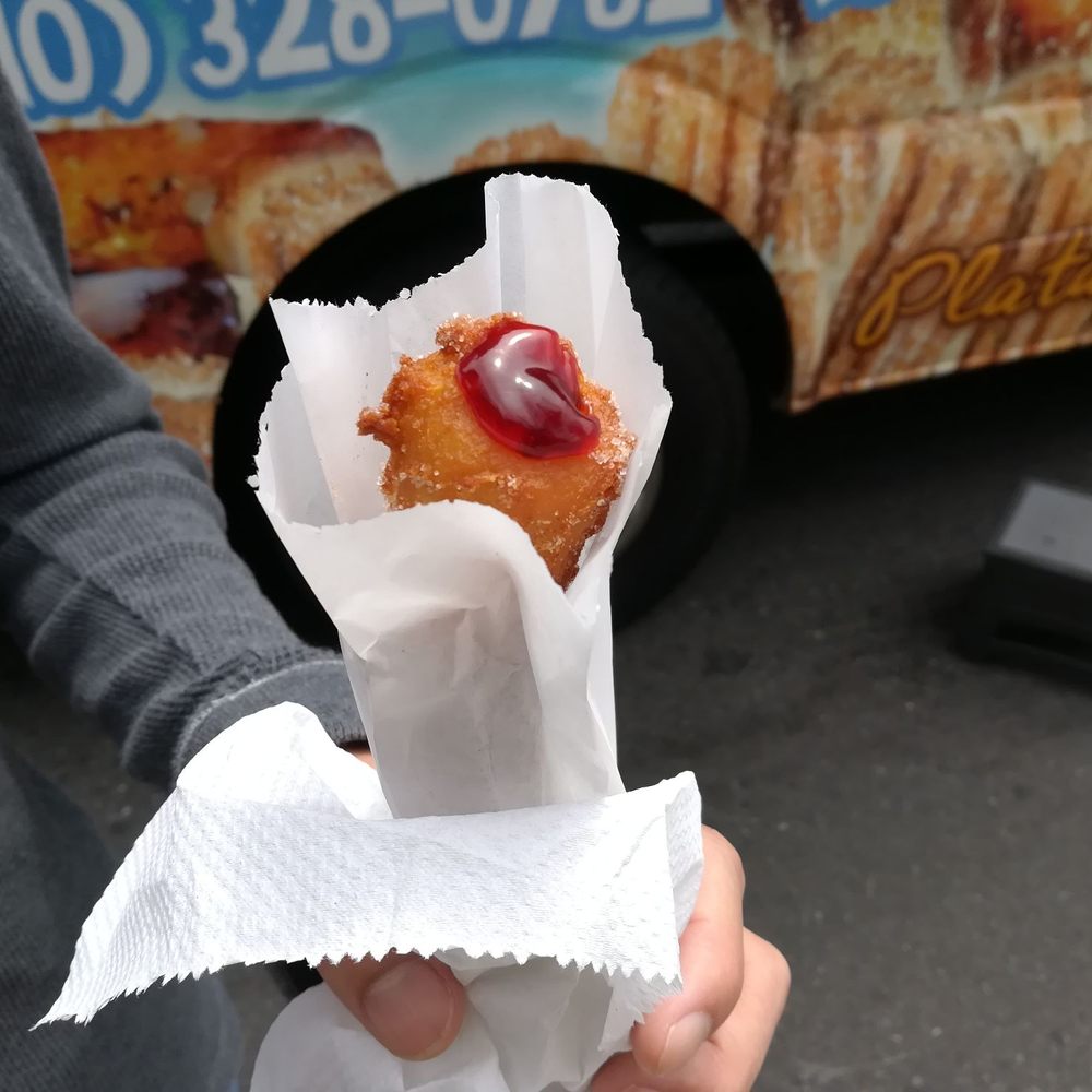 Churros Mexicanos - Strawberry churro ($4). - Desserts Near Me - Oakland, California