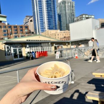 Beecher's Handmade Cheese - World's Best Mac and Cheese Large (we split our large into individual smaller cups)! - Cheese Shops Near Me - Seattle, Washington Beecher's Handmade Cheese - World's Best Mac and Cheese Large (we split our large into individual smaller cups)! - Cheese Shops Near Me - Seattle, Washington