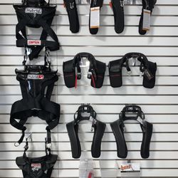 Head and neck restraints from HANS, Necksgen and the Simpson Hybrid line for HPDE / Track Day drivers!