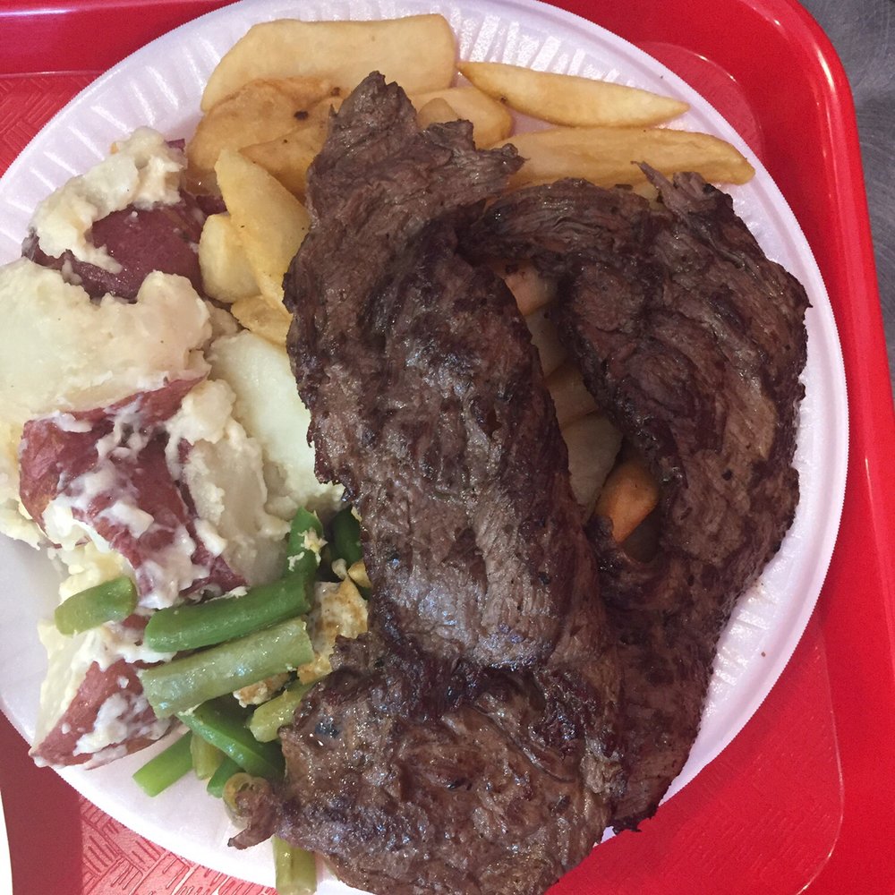 King Pollo - Carne Asada w/ potato salad ,steak fries, and green beans - Peruvian Near Me - Reston, Virginia King Pollo - Carne Asada w/ potato salad ,steak fries, and green beans - Peruvian Near Me - Reston, Virginia