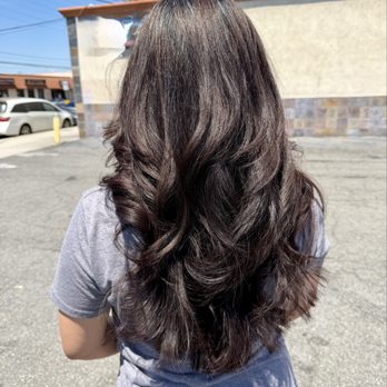 Jae Valentine Hair Studio - Round layers, face framing layers - Hair Salons Near Me - Downey, California Jae Valentine Hair Studio - Round layers, face framing layers - Hair Salons Near Me - Downey, California