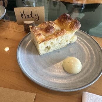 Forrest, A Food Studio - Rosemary focaccia with roasted garlic butter - New American Near Me - Traverse City, Michigan