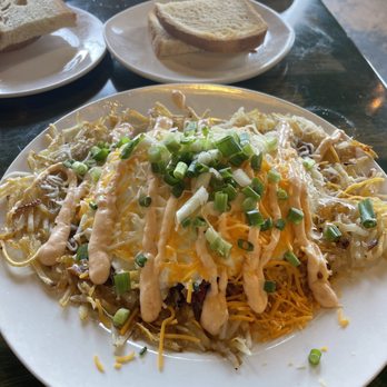 The Pan - The "Original" Loaded Hash Browns - Pizza Near Me - Gardena, California The Pan - The "Original" Loaded Hash Browns - Pizza Near Me - Gardena, California