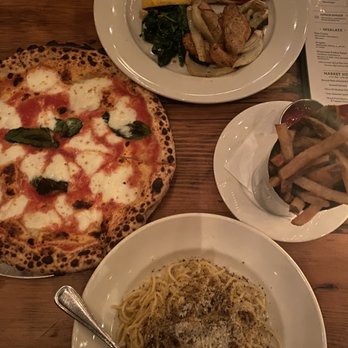 Ainslie - Margherita Pizza Cacio e Pepe Atlantic Salmon Truffle Fries - Beer Gardens Near Me - Brooklyn, New York