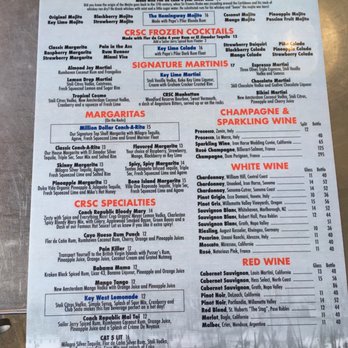 Conch Republic Seafood - Menu - Seafood Near Me - Key West, Florida Conch Republic Seafood - Menu - Seafood Near Me - Key West, Florida