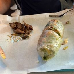 Spicy Tofu burrito- very good Spicy Tofu burrito- very good
