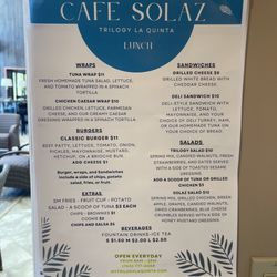 Cafe Solaz - Menu 04/2022