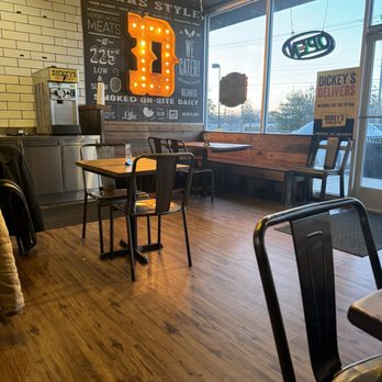 Dickey's Barbecue Pit - a view of the dining area - American Near Me - Egg Harbor, New Jersey Dickey's Barbecue Pit - a view of the dining area - American Near Me - Egg Harbor, New Jersey