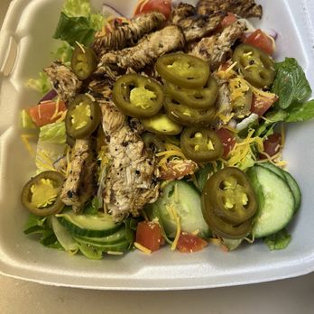 Old Detroit Burger Bar - Old Detroit chicken salad with added jalapeños - Sports Bars Near Me - Clawson, Michigan Old Detroit Burger Bar - Old Detroit chicken salad with added jalapeños - Sports Bars Near Me - Clawson, Michigan