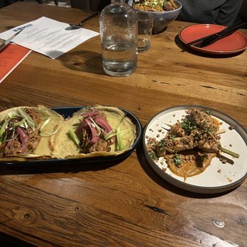 Rhea - duck carnitas, chicken satay - New American Near Me - Saratoga Springs, New York Rhea - duck carnitas, chicken satay - New American Near Me - Saratoga Springs, New York