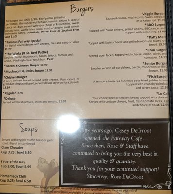 Menu photo 8 Fairway Cafe Lynden, WA Menu photo 8 Fairway Cafe Lynden, WA