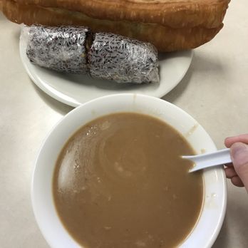 Huge Tree Pastry - 12.06.19 purple rice balls and Chinese donuts and peanut milk - Taiwanese Near Me - Monterey Park, California