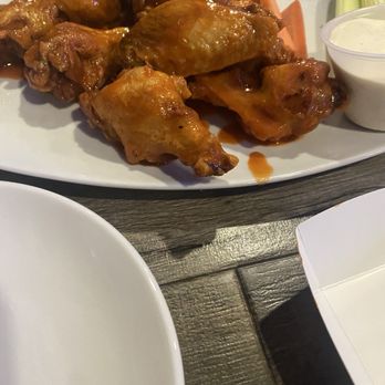 DOGZ Bar and Grill - Decent wings: mix classic buffalo with lemon pepper, then dip in blue cheese for insane taste - Hot Dogs Near Me - Long Beach, California