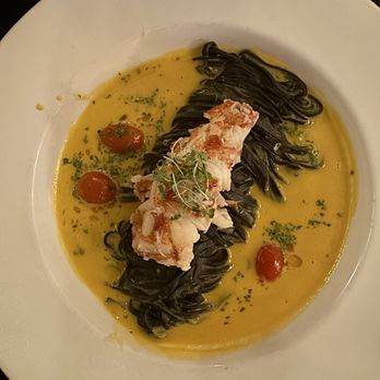 Naisla Kitchen and Cocktails - Lobster with squid ink pasta. - Asian Fusion Near Me - Kapaʻa, Hawaii Naisla Kitchen and Cocktails - Lobster with squid ink pasta. - Asian Fusion Near Me - Kapaʻa, Hawaii
