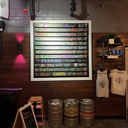 Hop District Community Brewing - Beer board