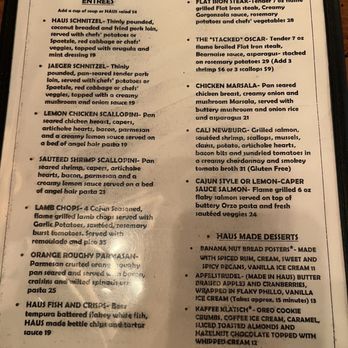 The Haus Bistro - Menu - Bars Near Me - Calimesa, California The Haus Bistro - Menu - Bars Near Me - Calimesa, California