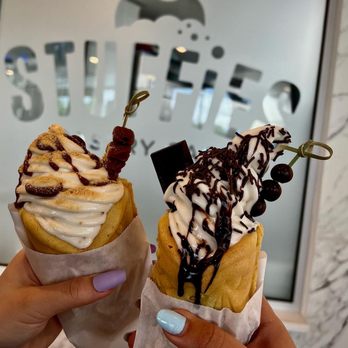 Stuffies Pastries - buttery caramel soft serve  choco heaven soft serve - Patisserie/Cake Shop Near Me - North Vancouver, British Columbia