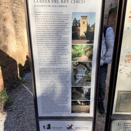 About Cuesta Del Rey Chico path that ran by the walls of the Alhambra About Cuesta Del Rey Chico path that ran by the walls of the Alhambra