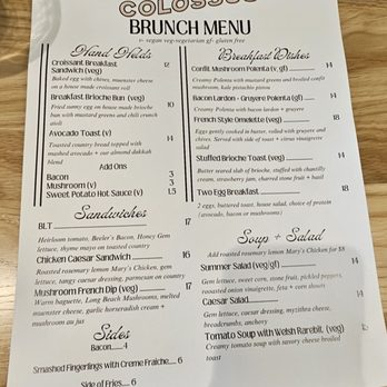 Colossus - Breakst/Lunch Menu - Bakeries Near Me - Long Beach, California Colossus - Breakst/Lunch Menu - Bakeries Near Me - Long Beach, California