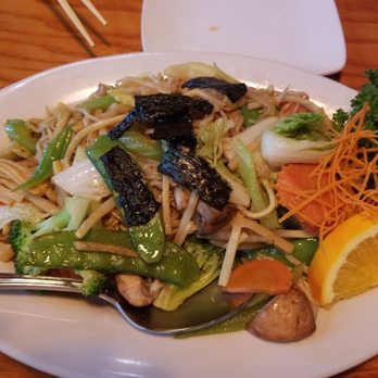 Thai Thai Sushi Boat - Vegetarian Yakisopa: The noodle was a bit soft, slightly overcooked but very tasty. - Thai Near Me - Naples, Florida Thai Thai Sushi Boat - Vegetarian Yakisopa: The noodle was a bit soft, slightly overcooked but very tasty. - Thai Near Me - Naples, Florida