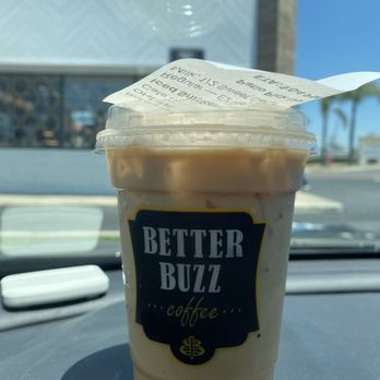 Better Buzz Coffee Miramar - Iced regular sized snickerdoodle latte - Coffee & Tea Near Me - San Diego, California