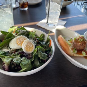 The Blackstone Meatball - House Salad + Slider with meatball and sauce of the day - Italian Near Me - Omaha, Nebraska The Blackstone Meatball - House Salad + Slider with meatball and sauce of the day - Italian Near Me - Omaha, Nebraska