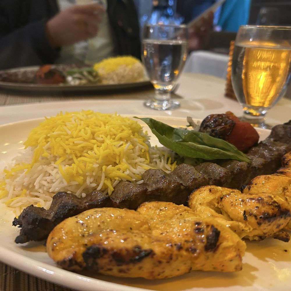 Arya Steakhouse - The Chicken & Beef Combo Kabob - Persian/Iranian Near Me - Palo Alto, California Arya Steakhouse - The Chicken & Beef Combo Kabob - Persian/Iranian Near Me - Palo Alto, California