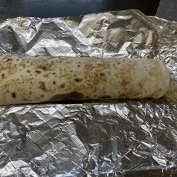 M B Express - Egg and Sausage burrito w bean.