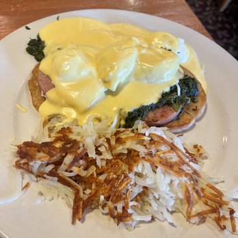 Café Miele - Florentine Egg Benedict - Breakfast & Brunch Near Me - Orland Park, Illinois Café Miele - Florentine Egg Benedict - Breakfast & Brunch Near Me - Orland Park, Illinois