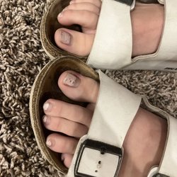 French Tips - Here's the polish for the pedicure