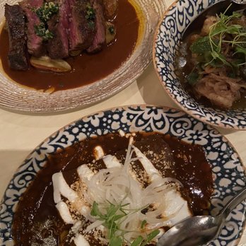 Oyamel - Chicken enchiladas, steak with mole sauce, and shrimp - Mexican Near Me - Washington, DC, District of Columbia