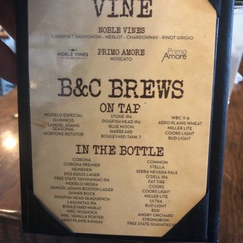 B & C Barbeque - Wine and beer list - Barbeque Near Me - Wichita, Kansas B & C Barbeque - Wine and beer list - Barbeque Near Me - Wichita, Kansas