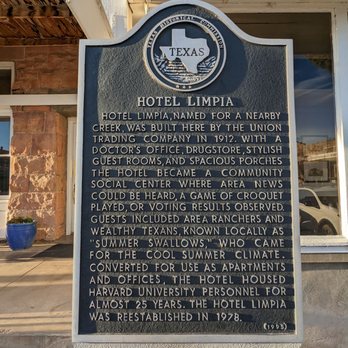 Hotel Limpia - Can u imagine the excitement of the new technology of the time" railroad" going in? - Hotels Near Me - Fort Davis, Texas Hotel Limpia - Can u imagine the excitement of the new technology of the time" railroad" going in? - Hotels Near Me - Fort Davis, Texas