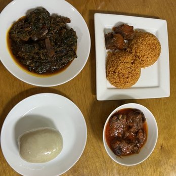 African Cuisine - Eforiro, Joll of Rice, Goat Meat, Fufu - African Near Me - Pittsburgh, Pennsylvania
