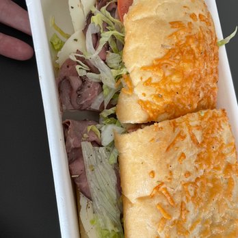 Jersey Mike's Subs - Roast beef and provolone mike's way on rosemary bread - Sandwiches Near Me - Marietta, Georgia