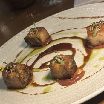 CUT by Wolfgang Puck - Maple Bourbon Glazed Pork Belly - Steakhouses Near Me - Las Vegas, Nevada CUT by Wolfgang Puck - Maple Bourbon Glazed Pork Belly - Steakhouses Near Me - Las Vegas, Nevada